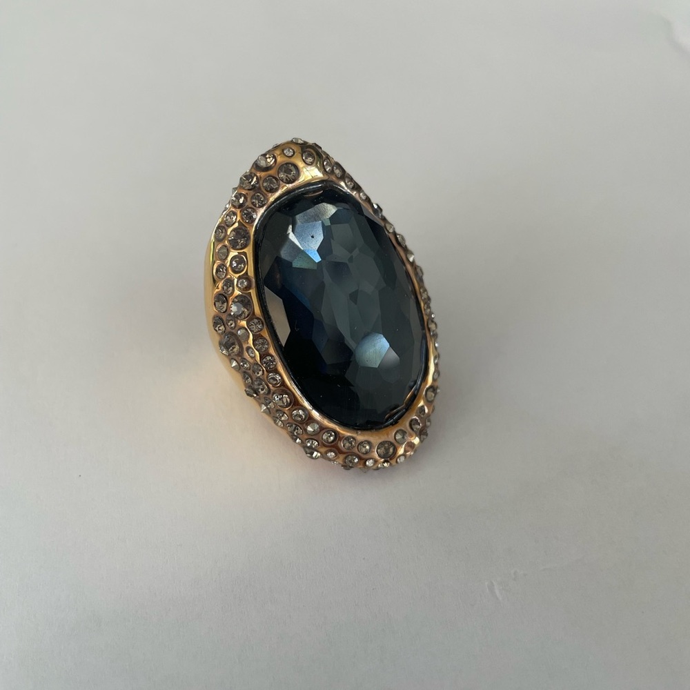 Alexis Bittar Crystal Encrusted Statement Ring size 6 - Picture 11 of 11